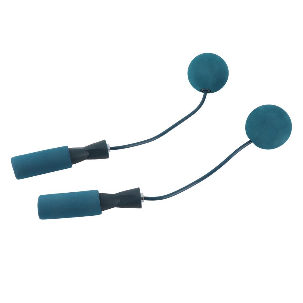 6.5cm Cordless Jump Rope with Heavy Ball Dual Bearing Silent Fitness Wire Rope for Indoor Sports