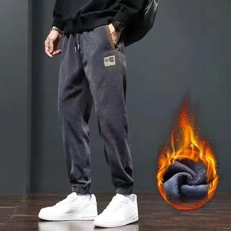 Men's Casual Warm Pants, Chic Stretch Sports Trousers for Fall Winter
