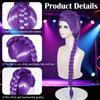 Kpop Demon Hunters Kids Girl Role-Playing Wig Rumi Purple Long Hair Party Role-Playing Prop  Cosplay