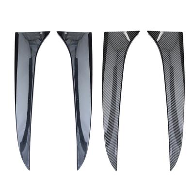 1 Pair Wing Canard Splitter Vertical Window Side Spoiler Bright Black for BMW E84 X1 2009-2015 Stickers Car Styling