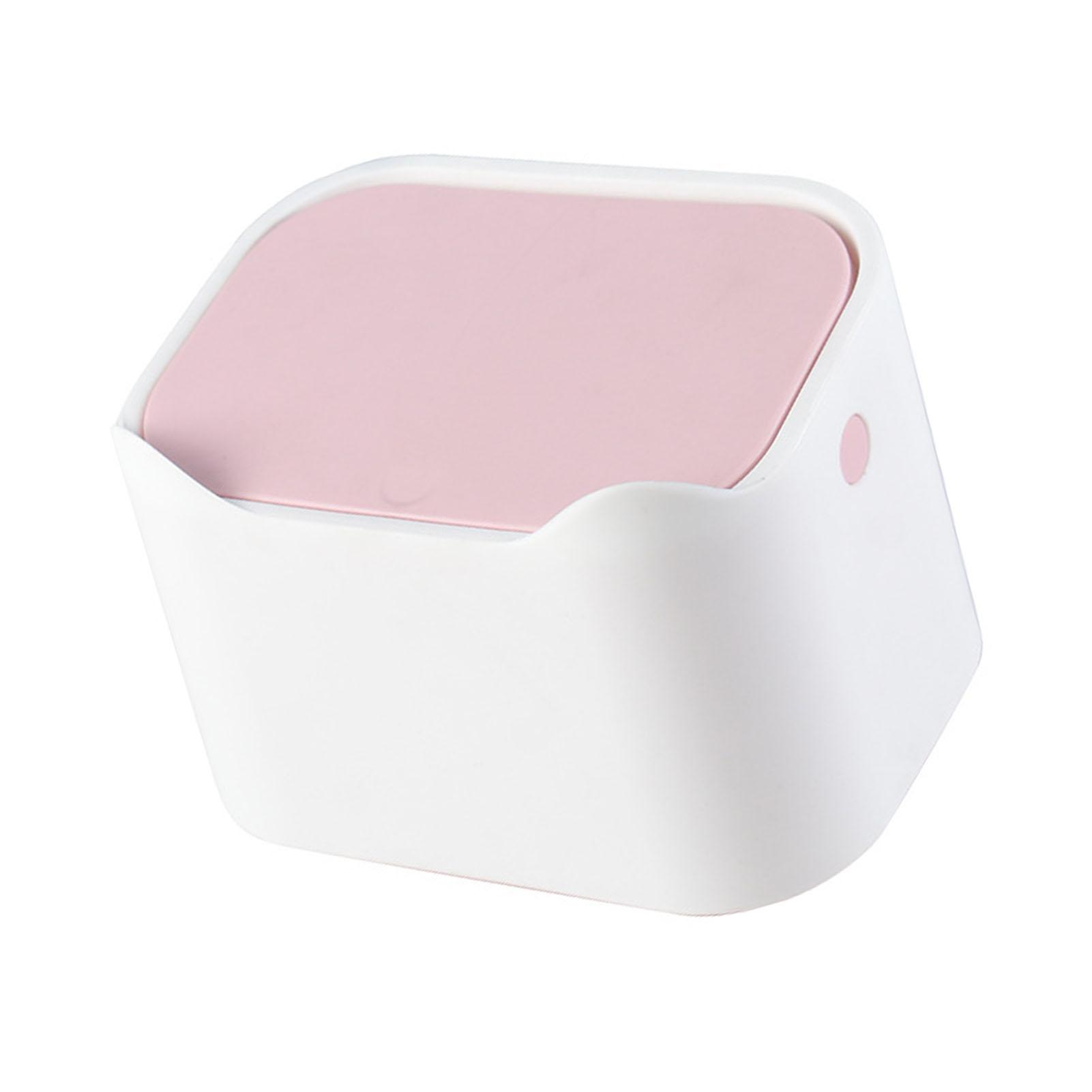 

Настольная мусорная корзина Съемная Портативная Маленькая Настольная Корзина для мусора с крышкой для Спальни Гостиной Офиса