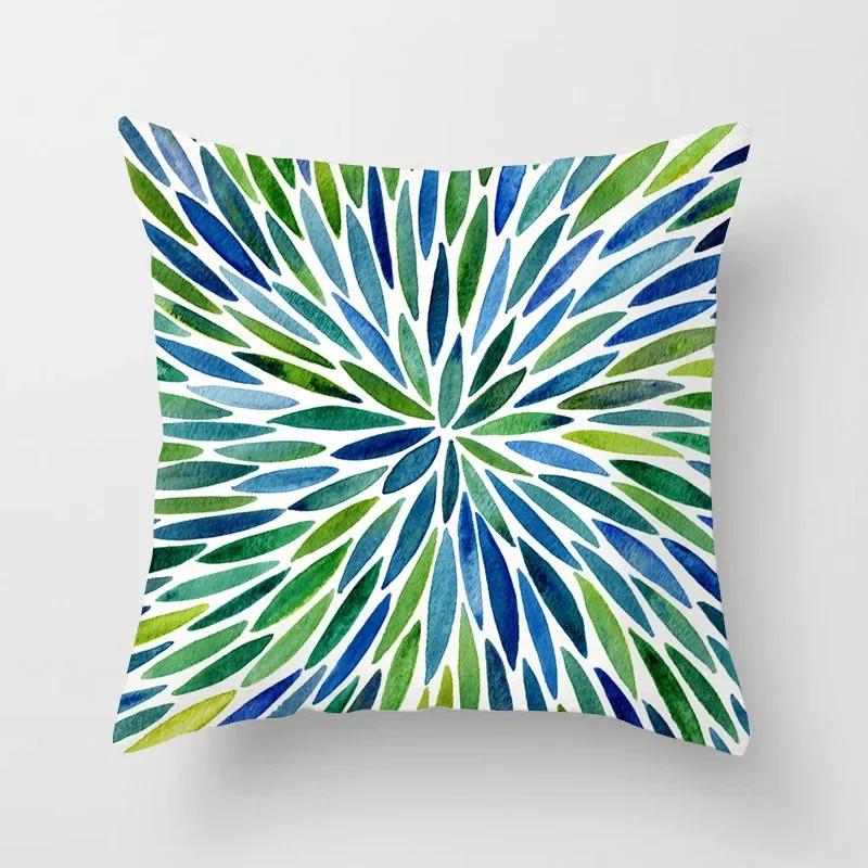 NEW Modern Green Plants Cushion Cover Geometric Nordic Throw Pillows For Home Decoration Cactus Tropical Decorative Pillowcase