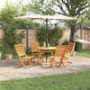 5-piece Garden Dining Set In Acacia Wood 3375708