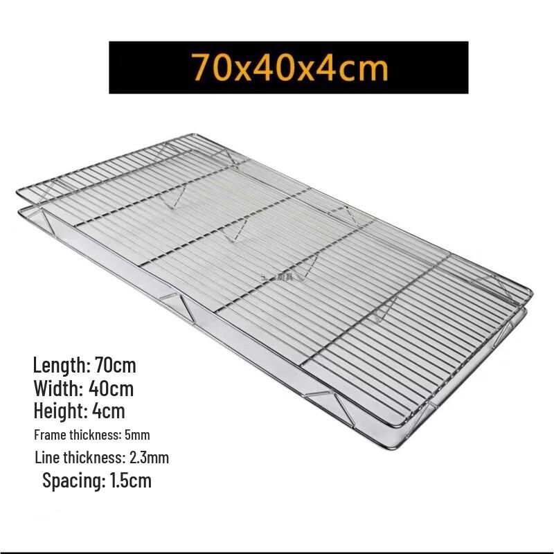 Stainless Steel Double-Layer Draining Tray with Mesh Rack