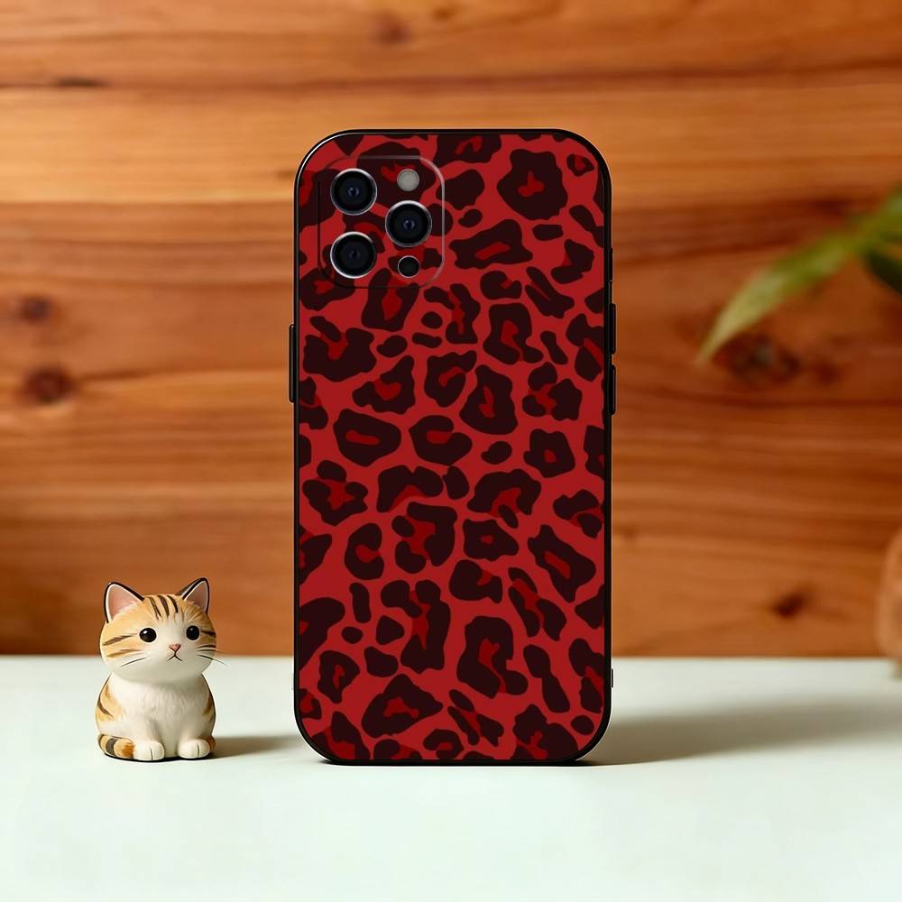 All-over Leopard Print Phone Case Silicone Soft For IPhone 17 16 15 14 13 12 11 X XR Plus Pro Max Plus