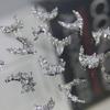 1Pcs Luxury Sparkle Zircon Crescent Shape Pendant Silver Alloy Nail Art  Jewel Decorations Manicure Ornaments