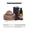 Round Wood Aromatherapy Diffuser - Long-Lasting Essential Oil and Car Fragrance Ornament for Home and Bedroom.