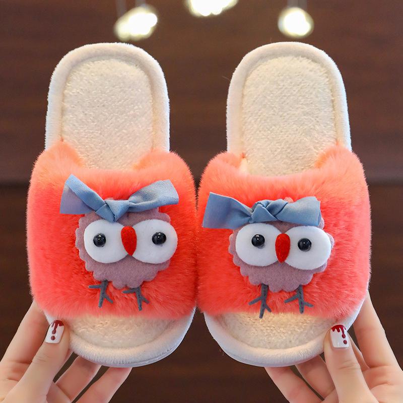 Winter Soft-Soled Cotton Slippers for Toddlers and Girls – Warm Plush Comfort