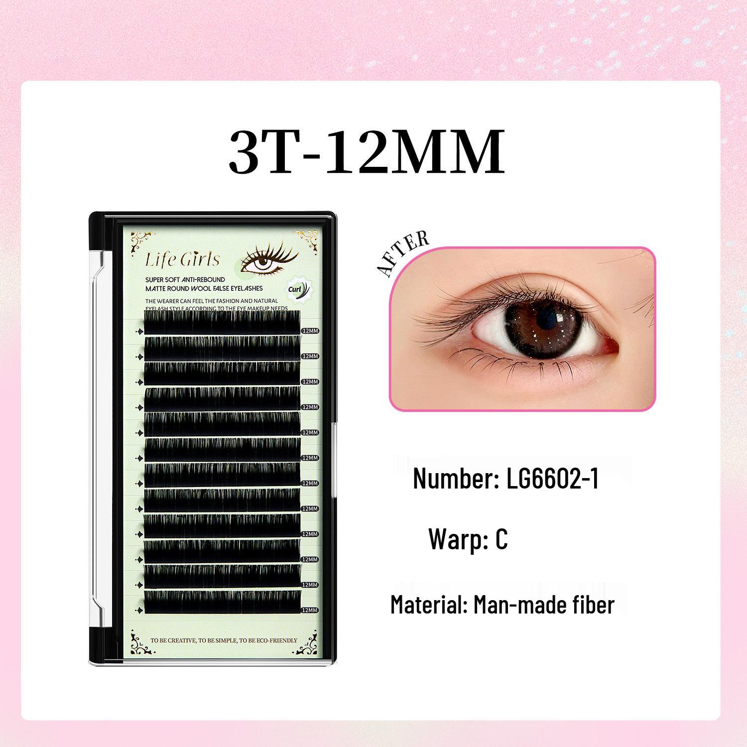 

Professional Natural Soft Eyelashes for Comfortable Salon-Quality Grafting