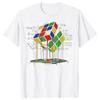 Funny Melting Cube Speed Cubing Vintage Math T Shirts Summer Rubiks Rubics Graphic Cotton Streetwear Short Sleeve Tshirt Men