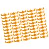 50 Packs Plant Support Clip Branch Reusable Adjustable Stem Trainer Clip for Vegetables Orange
