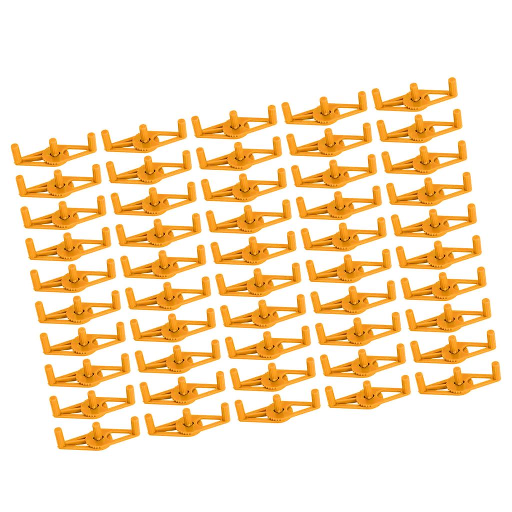 50 Packs Plant Support Clip Branch Reusable Adjustable Stem Trainer Clip for Vegetables Orange