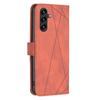 BINFEN COLOR For Samsung Galaxy A36 5G Phone Cases Wallet Stand Geometry Imprinted Leather Cover