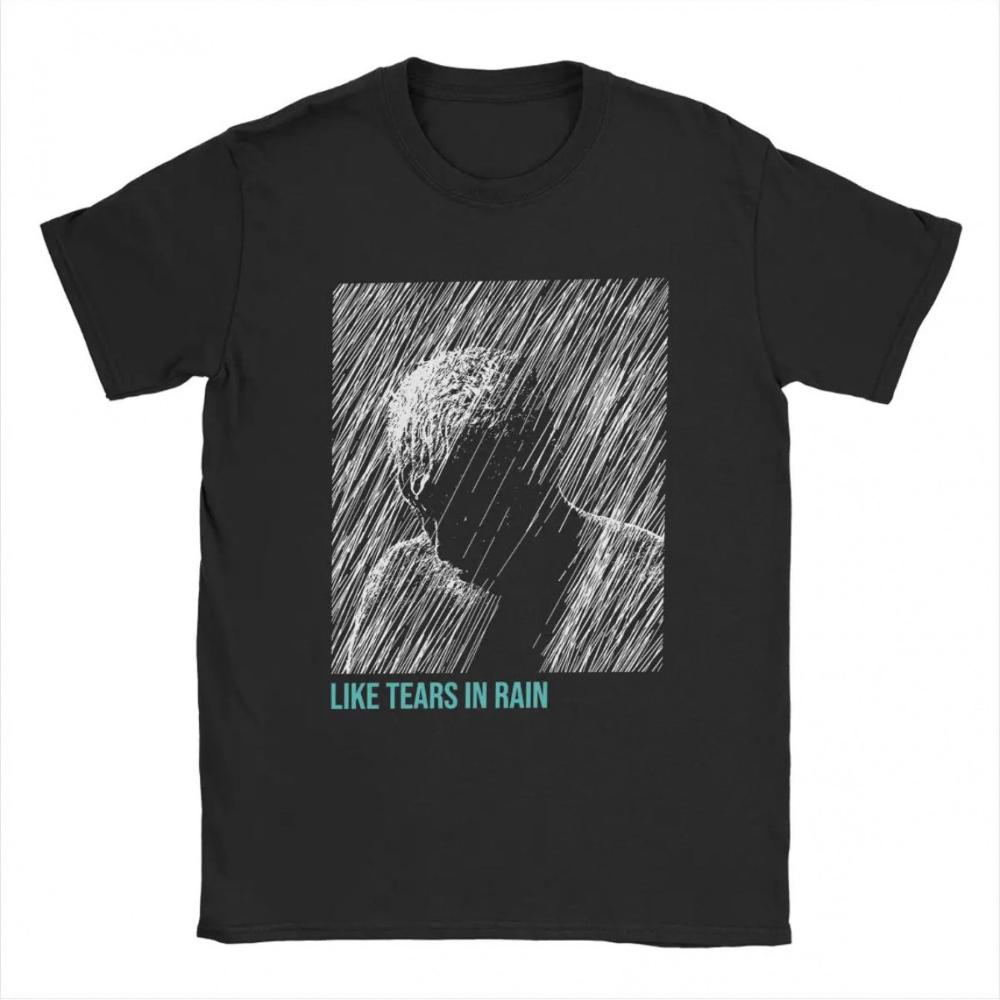 

Men S Vintage T-Shirts Featuring Blade Runner Design Short Sleeve Crewneck Style Perfect for Y2K and Harajuku Fashion 5XL