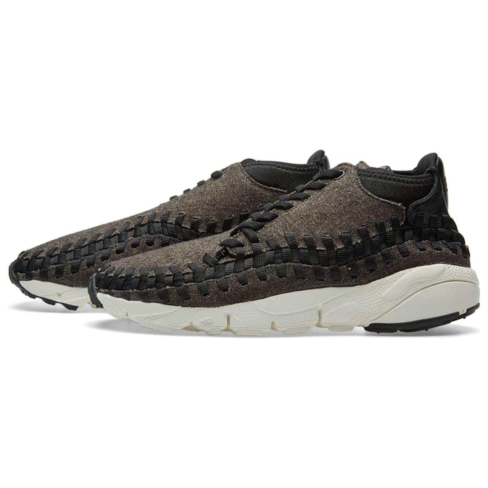 

New Nike Air Footscape Woven Chukka Se Black/Black Ivory 857874-001 44