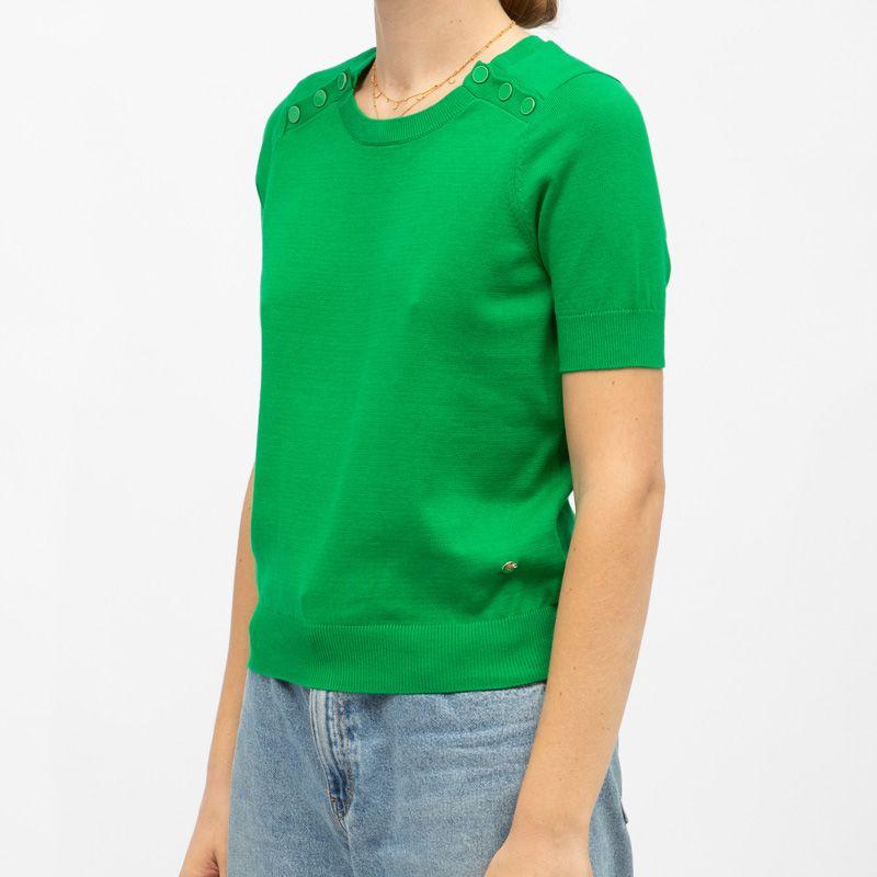 Pull maya col rond avec boutons colorés Femme LA PETITE ETOILE