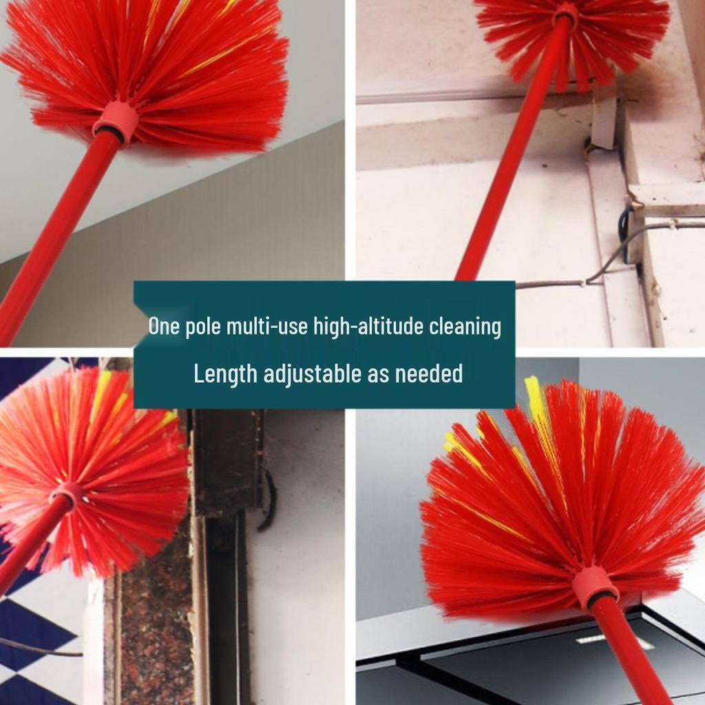 Ceiling Spiderweb and Dust Cleaning Brush - Static Duster for Household Roof Cleaning