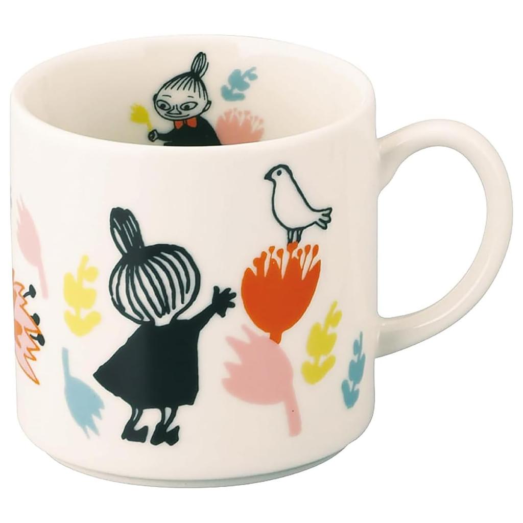 Yamaka Shoten MOOMIN Little My Fair 2026 Diameter x Bird Day Gift for Birthday Made in Mug, Large, 350ml, 8.5cm 8.5cm Height, Design, Mother's Gift,