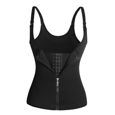Dámský underbust korzet pro trénink pasu 2 v 1 Multifunkční topy korzetu se zapínáním na zip vpředu pro fitness
