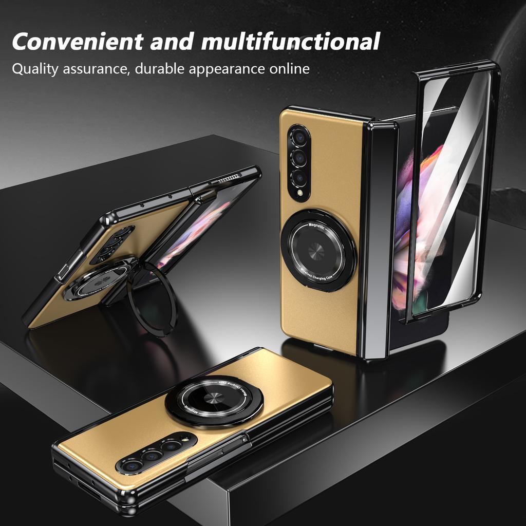 For Samsung Galaxy Z Fold 8 Ultra 5G Fold8 Fold7 Fold 7 6 5 4 3 Fold6 Fold5 Fold4 Fold3 Shockproof Magnetic Ring Full Cover Case