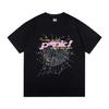New Trendy Spider Web Print Short Sleeve Men's T-Shirt - Celebrity Style