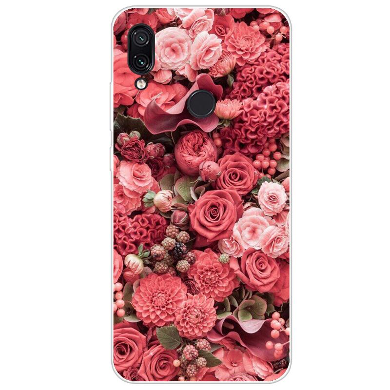 For Xiaomi Redmi Note 7 Case Flower Animal Cover Silicone Case For Redmi Note 7 Pro Note7 Bumper Shockproof Phone Case Coque