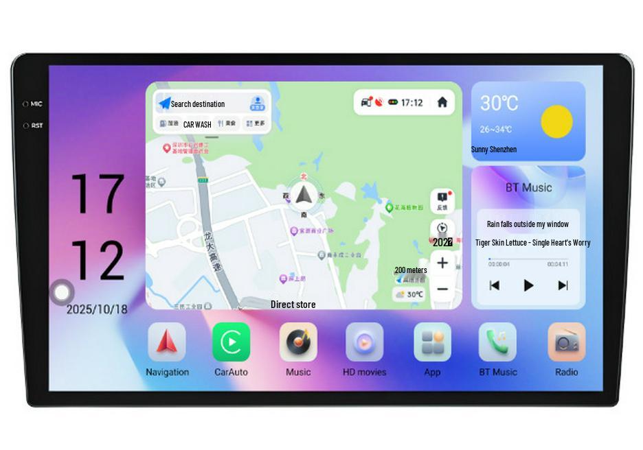 Wireless CarPlay for Qualcomm G6-Lirk Android: Large Screen Car Navigation & Headrest Display