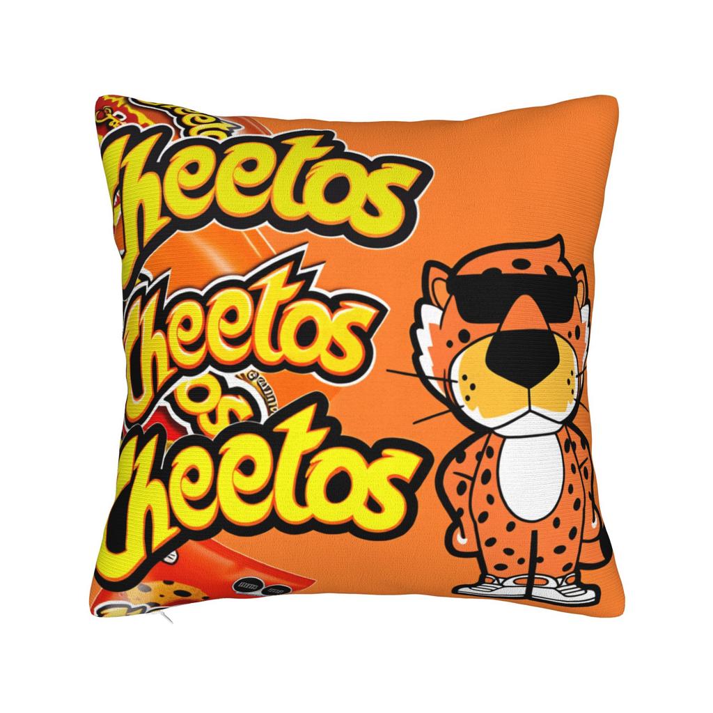 Lebensmitteldruck C-Cheetos Kissenbezüge Neuartiger Kissenbezug für Sofa Schlafzimmer Heimdekoration Weiche Kissenhülle
