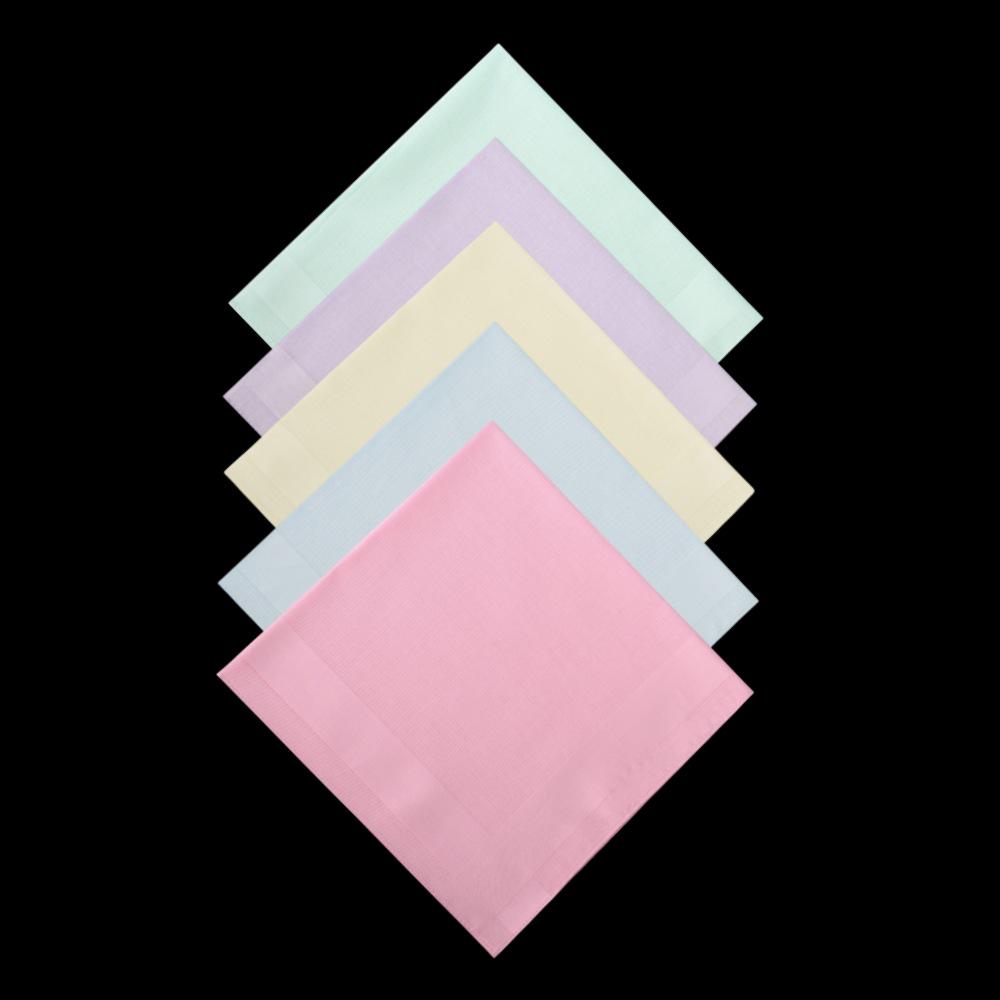 Elegant Pure Cotton Solid Color Ladies Handkerchief - High Quality, Hot Selling