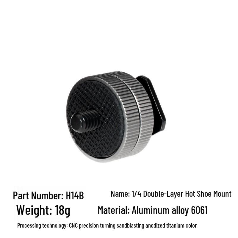 Support sabot flash avec vis 1/4 pour stabilisateur mobile