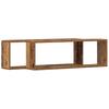 Wall Shelves 2 pcs Reclaimed Wood Look 80 x 15 x 26 cm Engineered Wood