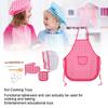 DIY Kid Cooking Baking Set Kitchen Role Play Apron Children Cooking Toys GiftRed Plaid Kitchen Baking Set 11pcs