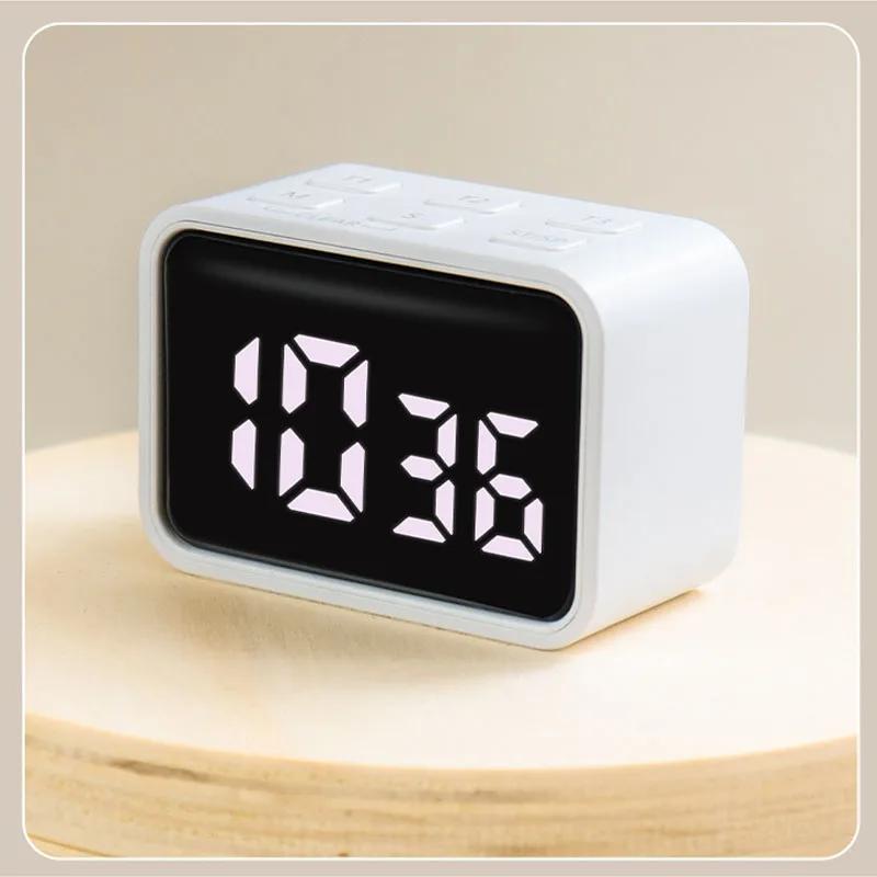 Mini Digitaler Küchentimer LED Visueller Timer für Studium Kochen Positiver Countdown-Alarm 3 Voreingestellte Zeiten Zuhause Aufladen Küchentimer