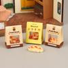 5Set 1:12 Puppenhaus Simulation Dessert Brot mit Verpackungsbox Puppenküche Lebensmittel Deko Spielzeug Puppenhaus Szenen Deko Zubehör