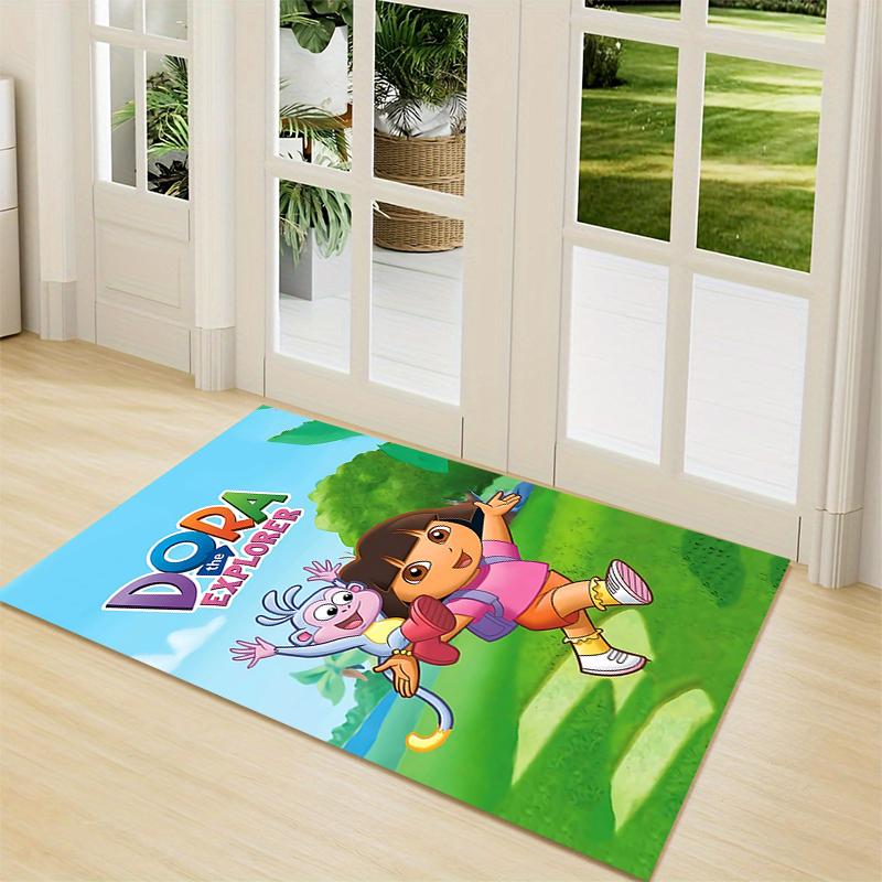 Dora'S Jungle Adventure Carpet Rug Soft Washable Antislip Home Living Room Sofa Mats Personalized Christmas Rug