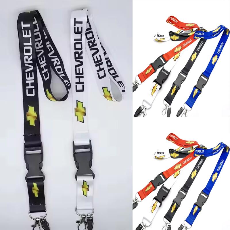 Porte-clés Logo de Voiture en Nylon Lanières pour Cou Lanyard à Clé Pour Chevrolet Sail Aveo Cruze Malibu Spark Orlando Captiva Optra Trax Lacetti