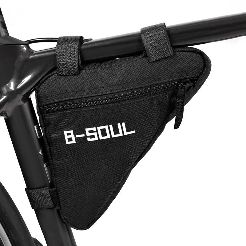 Bicycle Triangle Frame Storage Bag Waterproof Front Tube Pouch Durable 1PC Fit for All Common Road Mountain Bikes