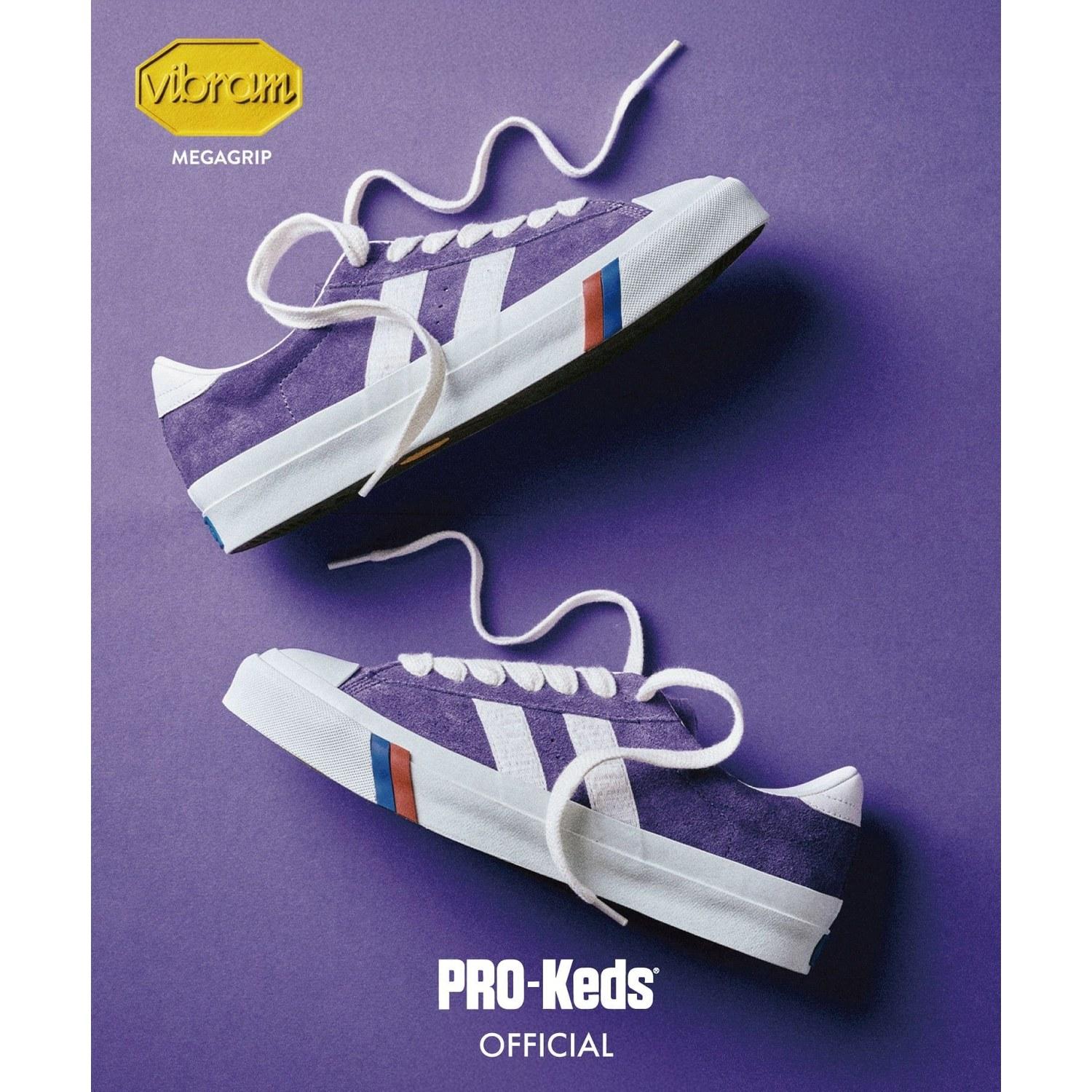 PRO-Keds Official Royal Plus Suede Low Sneakers ShoesFootwear Yellow Purple White Black Navy
