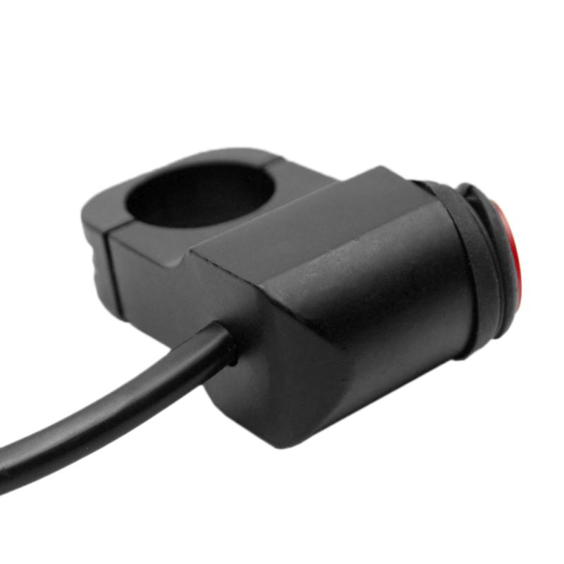 LMoDri Waterproof 12V Motorcycle 7/8" 22mm Handlebar Switches Motorbike Headlight Hazard Brake Fog Lights -OFF- Switch