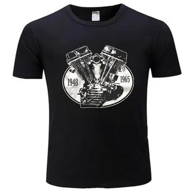 2025 Męski T-shirt Motocykle Biker Silnik Chopper Tee Oversize Davidson Streetwear Casual Unisex Racing Oldschool Modny Luźny