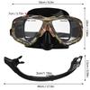 Yon Sub Snorkeling Goggles Eye Protector Air Tube Swimming Breathing Valve (Camo)