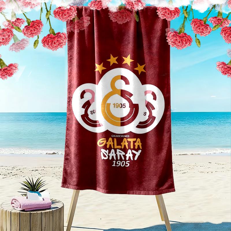 1pc Galatasaray SK Beach Towel Ideal Birthday Gift For Family, A Vibrant Beach Towel Suitable for Outdoor Activities