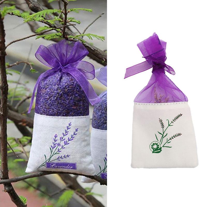 10Pcs Floral Printing Lavender Bags Empty Fragrance Pouch Sachets Bag Gift