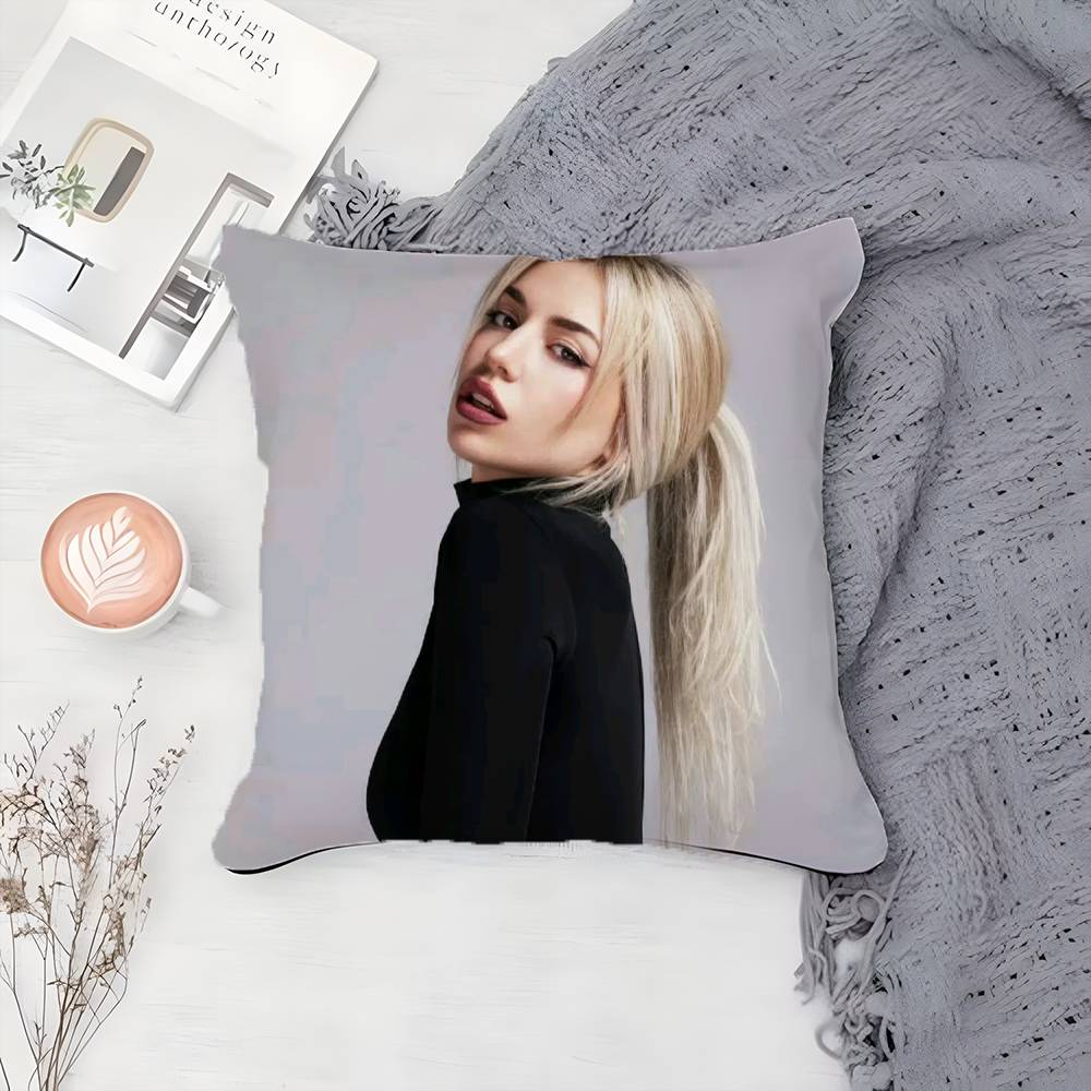 POP Singer A-Ava Max-MT Younger Style Pillow Case Printing Pillowcase Living Room Sofa Cushion Cover Bedroom Room Decor