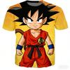 Japanese Anime Dragon Ball Z 3d Printed Cute Young Kid Goku Yellow Dragon Ball T-Shirt Fashion Kids Adults Cosplay Tops Clothing