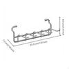 Dish Drying Rack, Stainless Steel, Secure Kitchen Sink Organizer 20cm 5Hook Rack