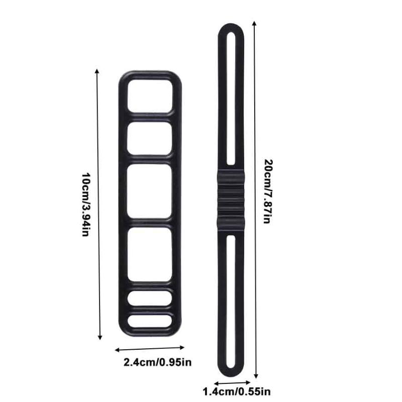10Pcs/Set Bike Silicone Mount Bands Bicycle Light Straps For Headlight Taillight Fixing Universal Bike Accessories