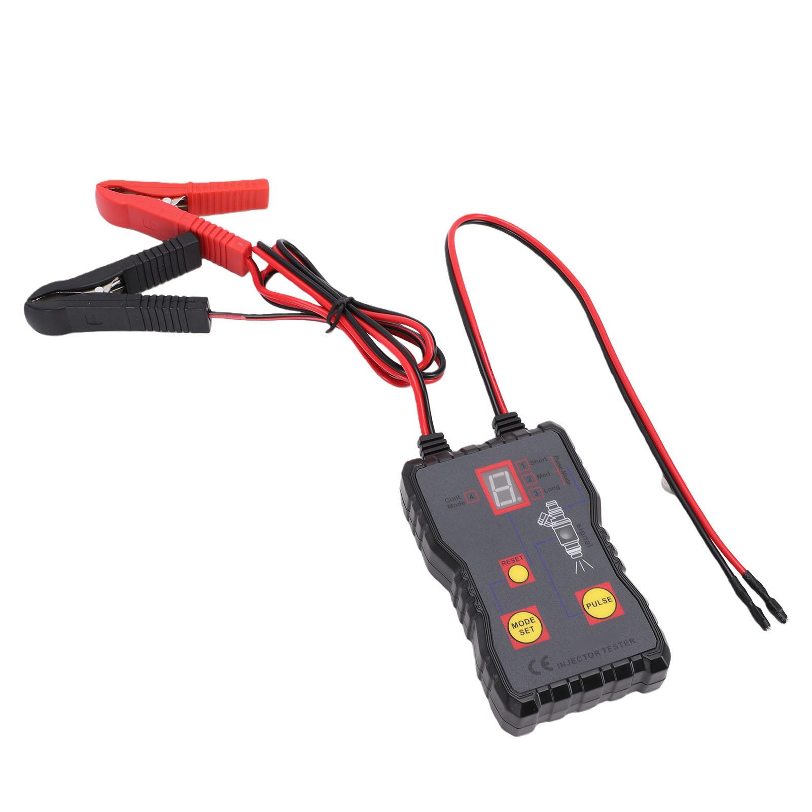 

Fuel Injector Tester Cleaner Kit 12V 4 Pulse Modes Car Injector Tester Cleaning Kit with Short Circuit Guard