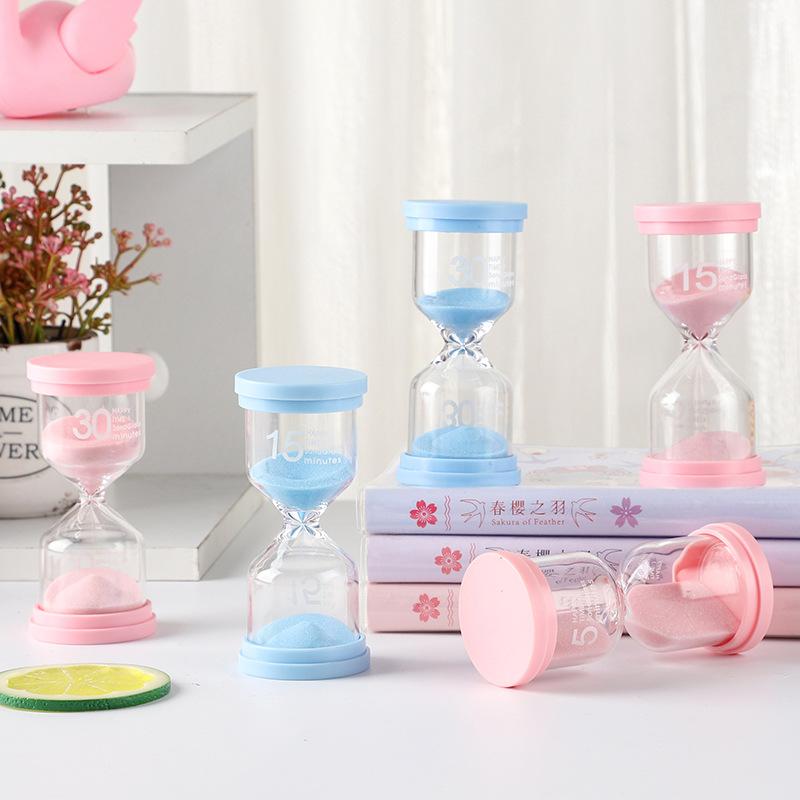 3/5/10/15/30 Minutes Hourglass Sandglass Colorful Sand Timer Flip Sandglass for Home Kid Gift Sand Timer Decoration Sand Clock
