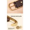 Single Men's Leather Alloy Buckle Belt, Fashionable, Casual, Simple, Personalized, Business Retro, Classic, Versatile and Trendy